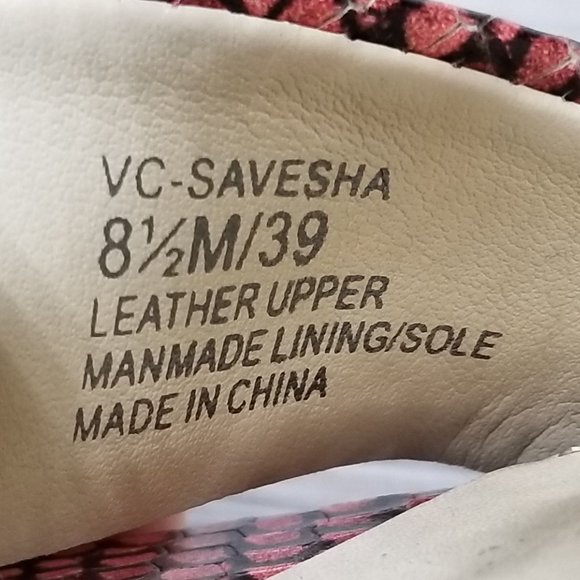 Vince Camuto Savesha Slingback Sandal, Watermelon Leather Womens Size 8.5 M / 39 - Picture 14 of 14